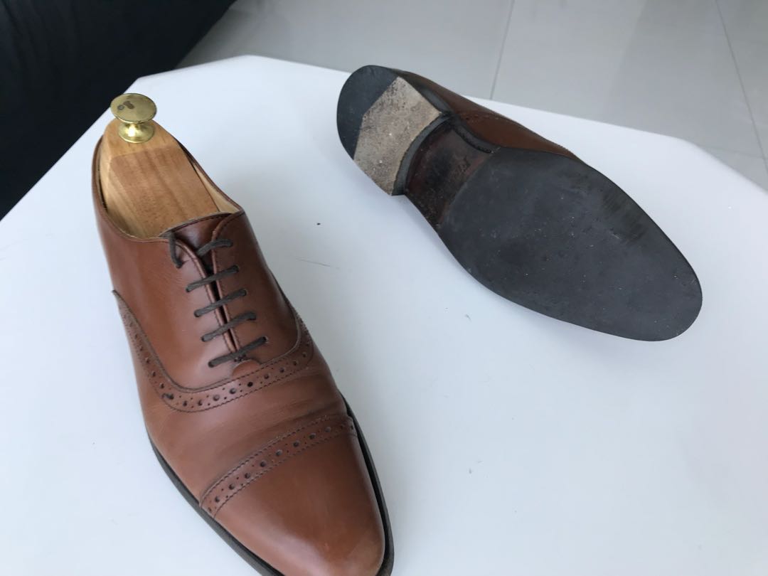 Dress shoes men camel colour