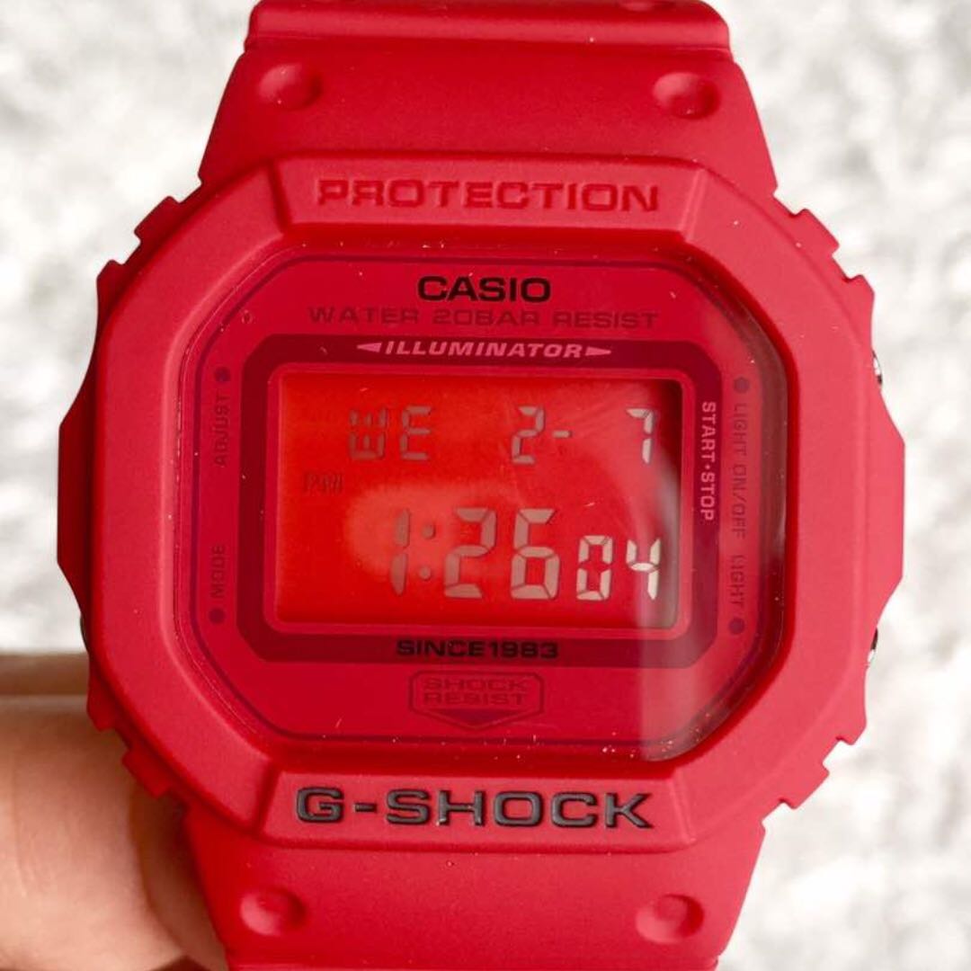 G Shock Red Out Limited Edition 35th Anniversary Men s Fashion