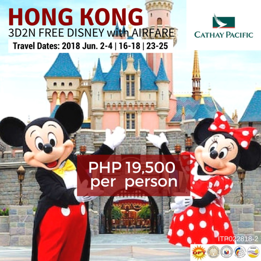 Hong Kong with Free Disneyland & Roundtrip Airfare via Cathay Pacific