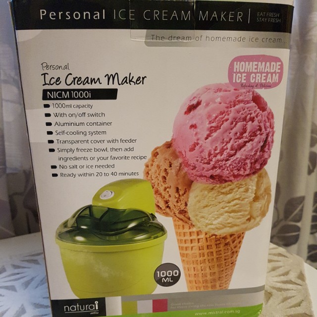 self cooling ice cream maker