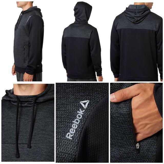 IN STOCK Reebok Men s Performance Fleece Hoodie Jacket