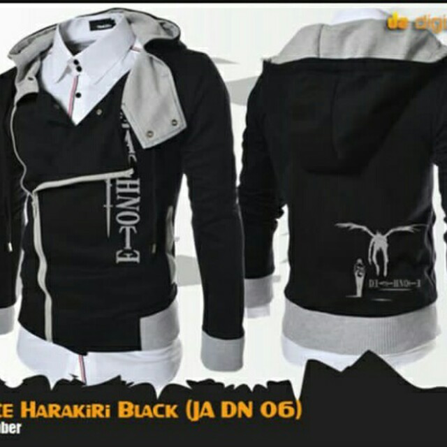 Jaket Anime Death Note Harakiri Style Black Hoodie Best Seller Olshop Fashion Olshop Pria Di Carousell