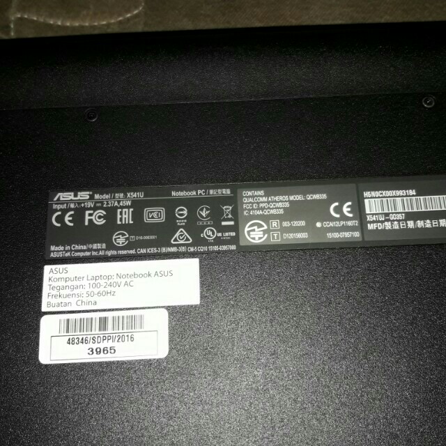Laptop Asus X541u Elektronik Komputer Laptop Di Carousell