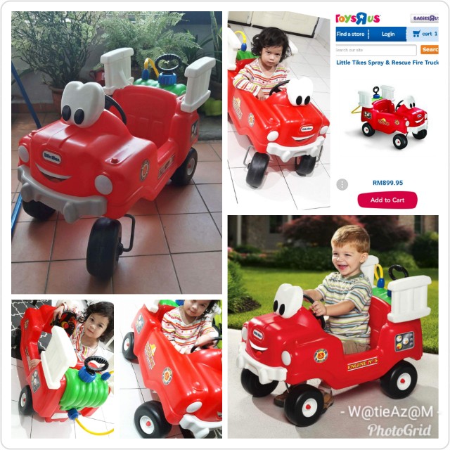 Little Tikes Spray Rescue Fire Truck Babies Kids Toys Walkers On Carousell