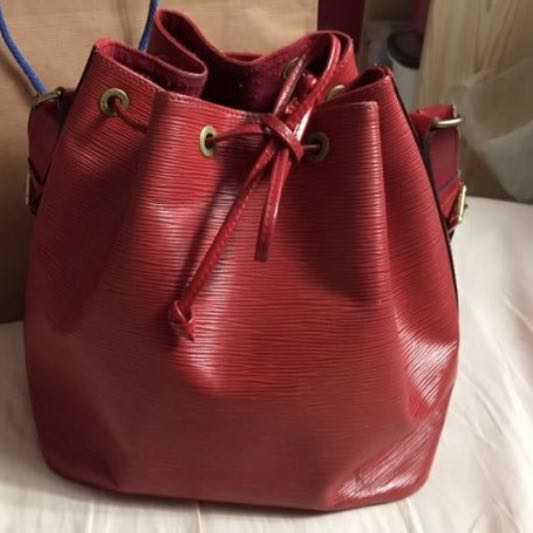 Louis Vuitton Red Epi Petit Noe Bag ○ Labellov ○ Buy and Sell Authentic  Luxury