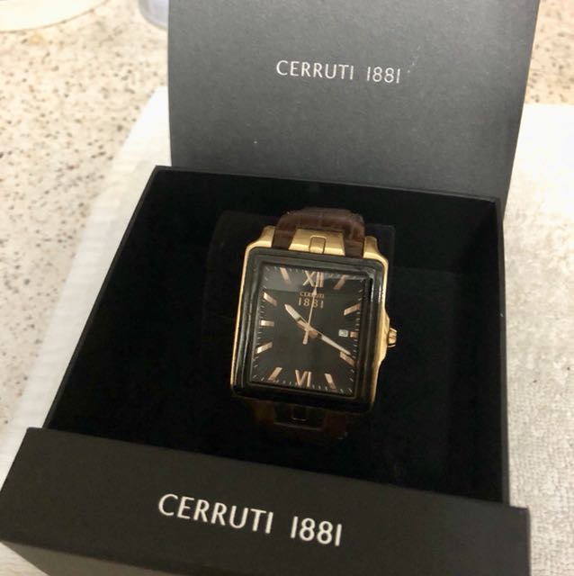 Cerruti 1881 shop gold watch