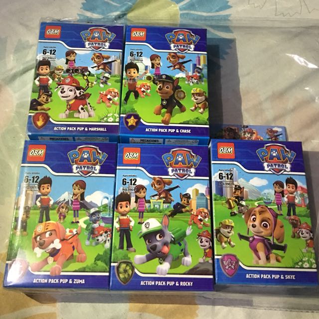 Paw patrol imitation lego, Hobbies & Toys, Toys & Games on Carousell