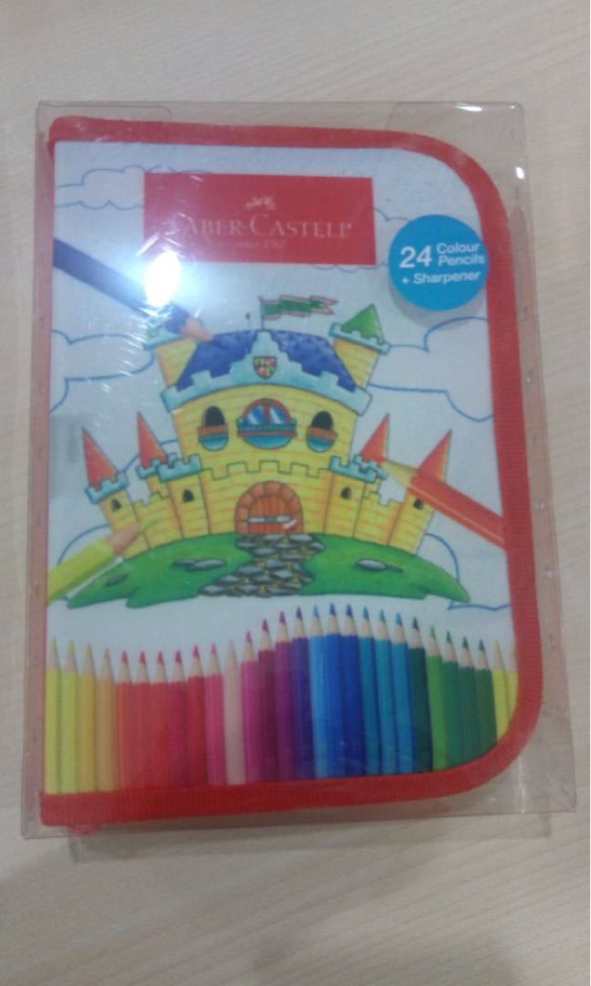 Pensil Warna 24w Faber Castle Dalam Tas Books Stationery Stationery On Carousell