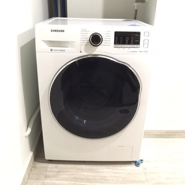 Samsung WD70 WasherDryer Combo 7kg with Eco Bubble (preloved), TV
