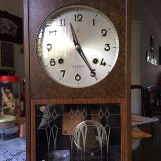 Vintage Clock Gold Finger Super Deluxe 31 days Made in Japan