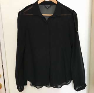 Black Topshop Shirt / Kemeja