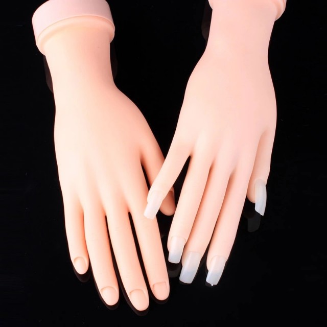 1pcs Flexible Soft Plastic Flexible Mannequin Model Fake Hand For