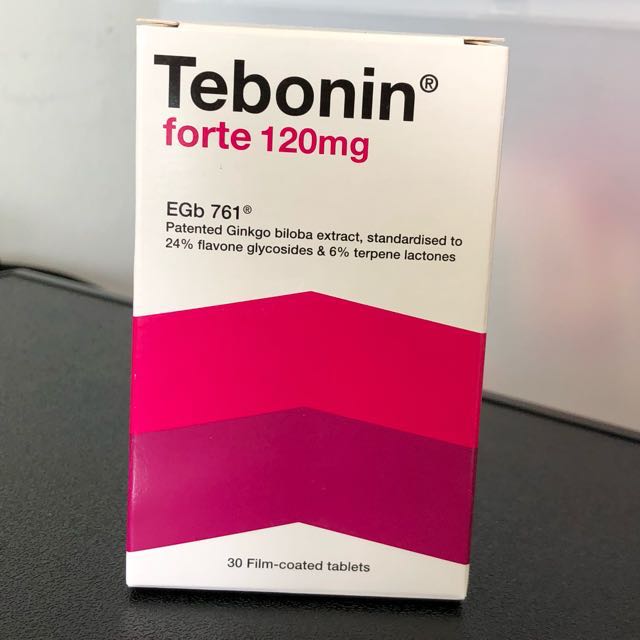 2 Boxes Tebonin Forte 120mg Ginkgo Extract On Carousell