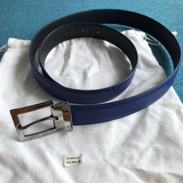 Versace mens belt sale shop