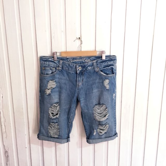 ripped jean shorts mens american eagle