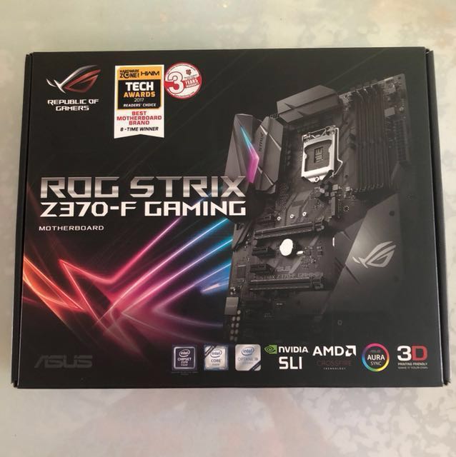 Asus Rog Strix Z370 F Gaming Motherboard Bnib Electronics Computers On Carousell