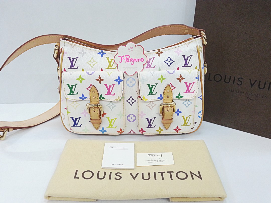 Authentic Louis Vuitton Monogram Multicolor White Lodge GM {{ Only For Sale  }} ** No Trade ** {{ Fixed Price Non-Neg }} ** 定价 **