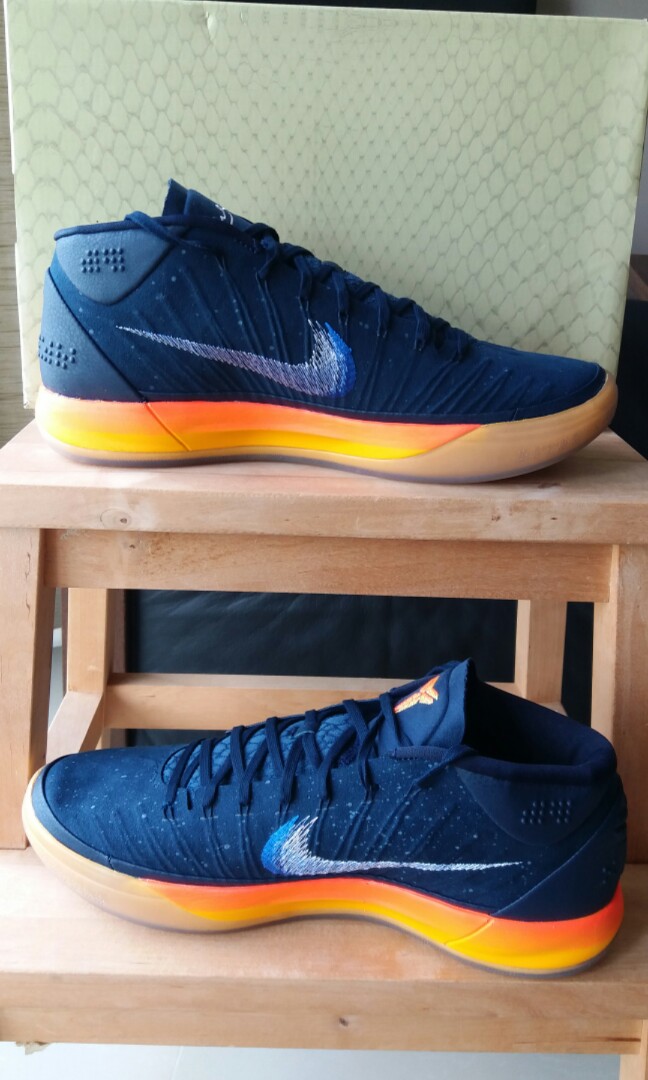 BNIB NIKE KOBE AD MID OBSIDIAN WHITE MEGA BLUE Men s Fashion Footwear Sneakers on Carousell