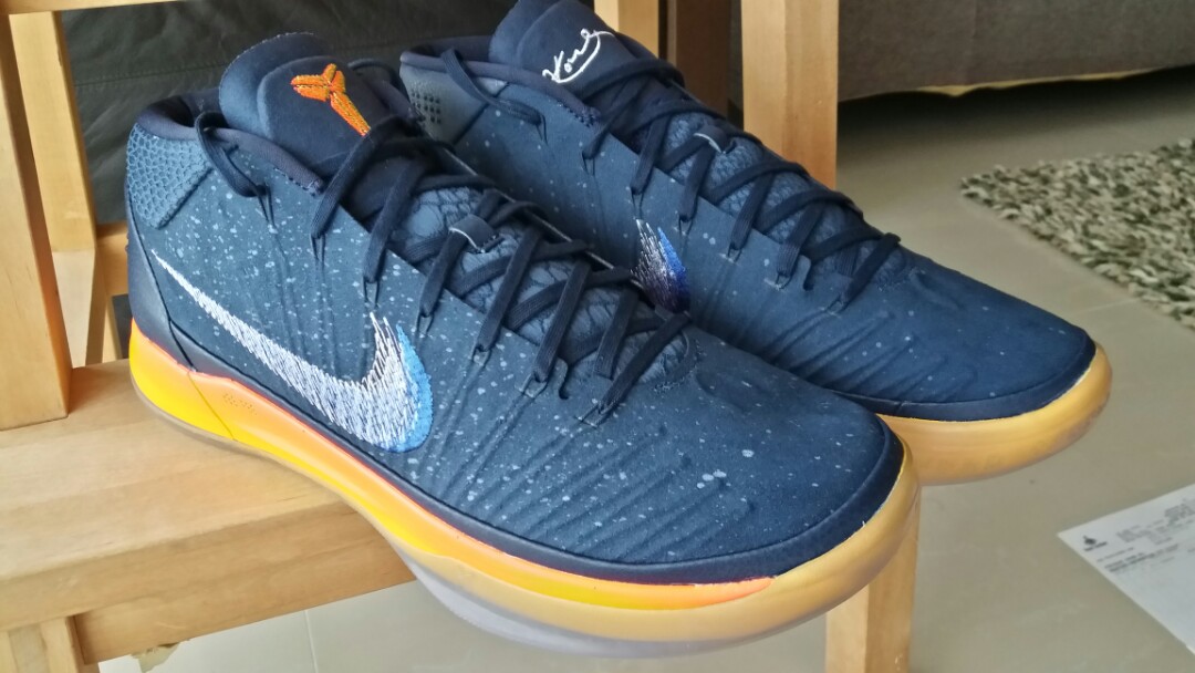 BNIB NIKE KOBE AD MID OBSIDIAN WHITE MEGA BLUE Men s Fashion Footwear Sneakers on Carousell