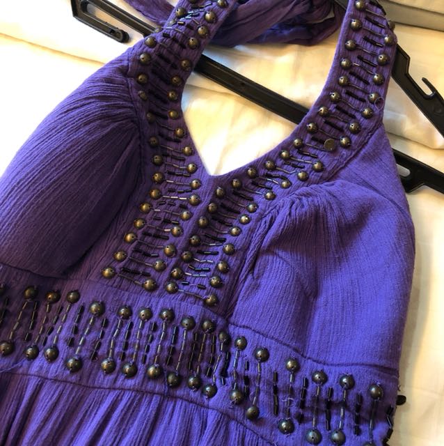 Candie s Purple Halter Maxi Dress Women s Fashion Dresses Sets Dresses on Carousell