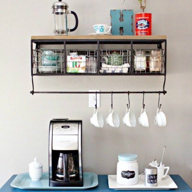 Coffee Bar Breakfast Bar Shelf Tea Organization Wine Bar Station 70x25x50cm Bulletin Board Preorders On Carousell