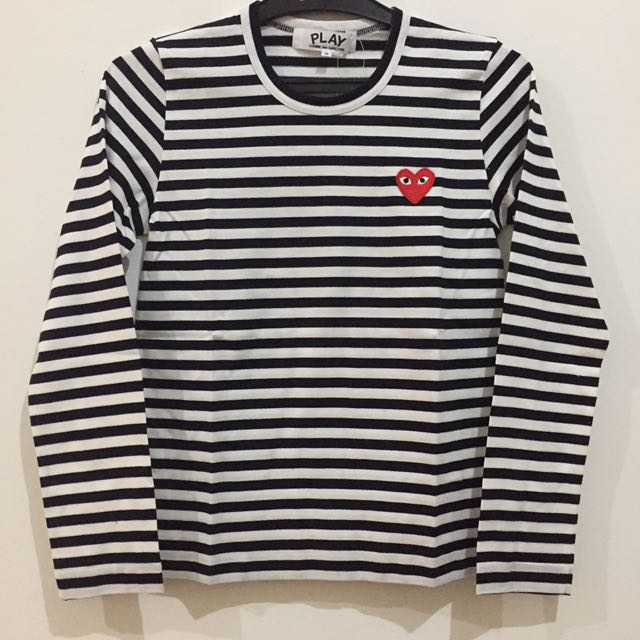 comme des garcons striped t shirt