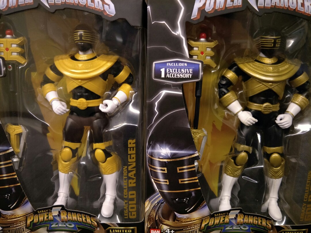 Custom Power Rangers Zeo Gold Ranger and Gold Morpher, Toys & Games