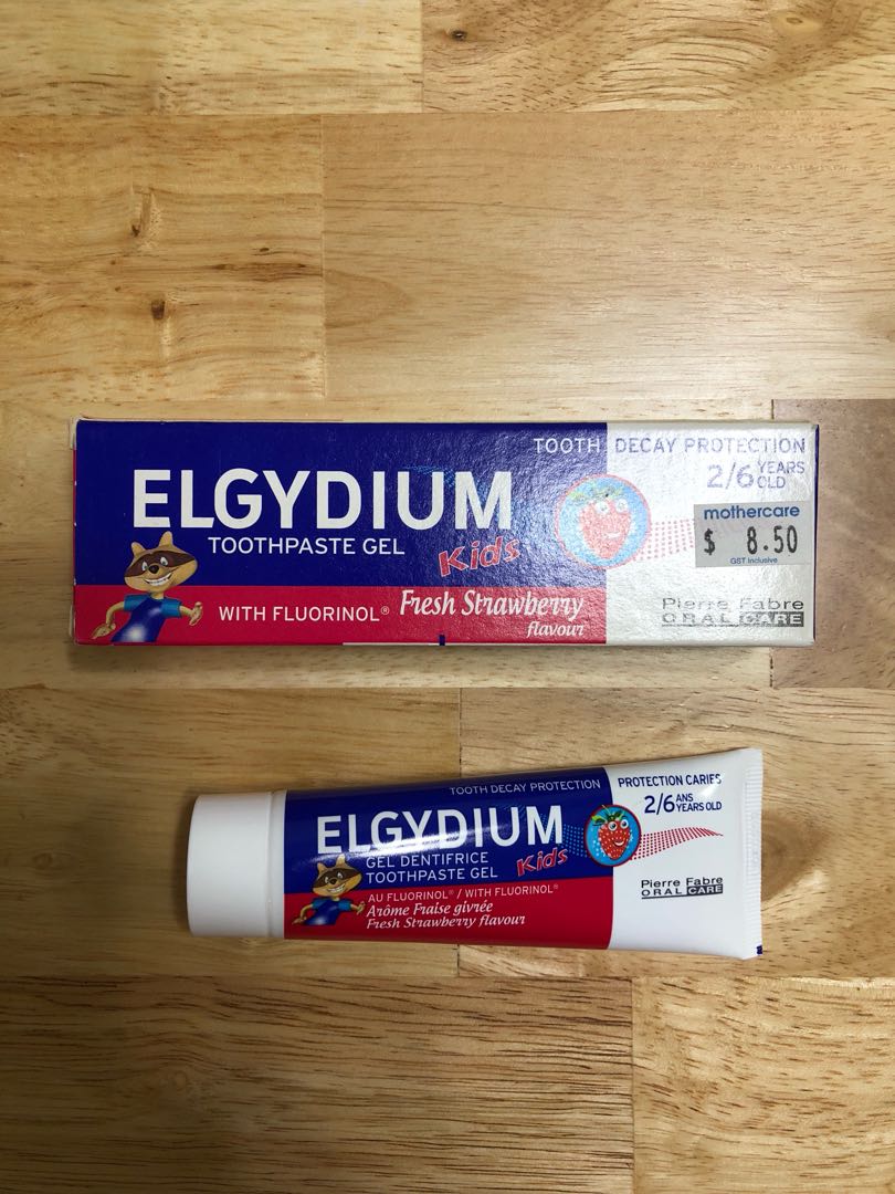 Elgydium Kids Toothpaste Gel Strawberry Flavour, Babies & Kids, Bathing