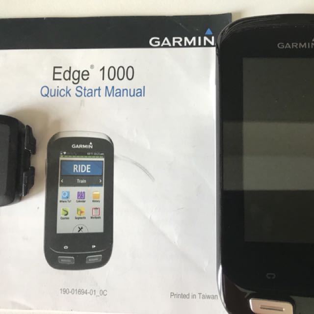 garmin edge 1000 speed sensor