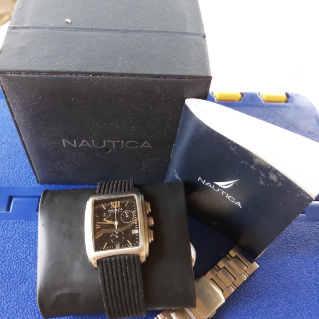 Jam NAUTICA A14519, Fesyen Pria, Jam Tangan di Carousell