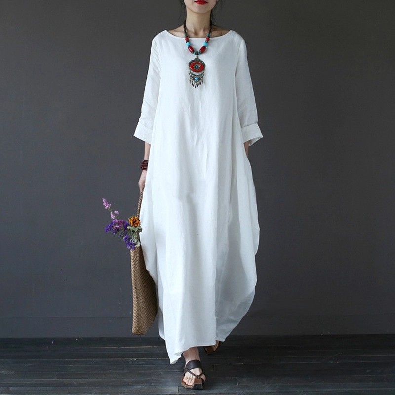 linen dress japanese style