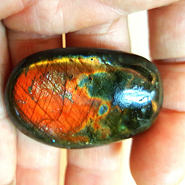 orange labradorite