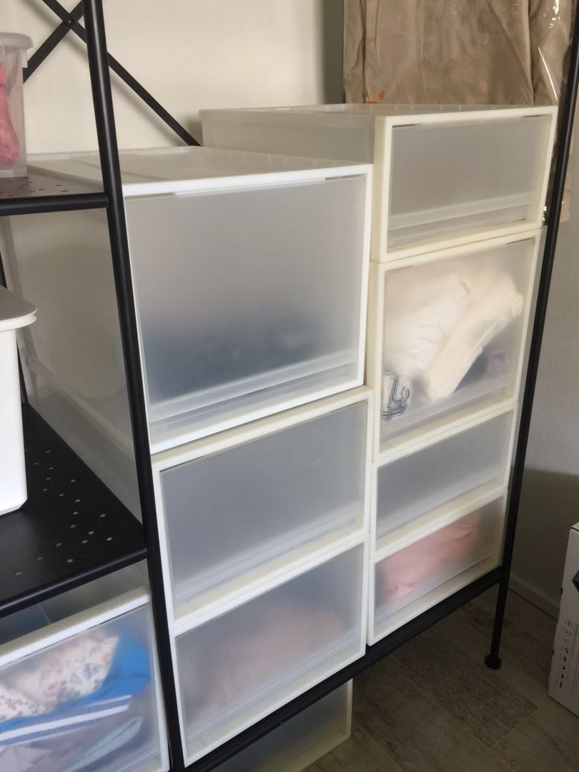 Muji Pp Storage Drawers S M L Furniture Shelves Drawers On