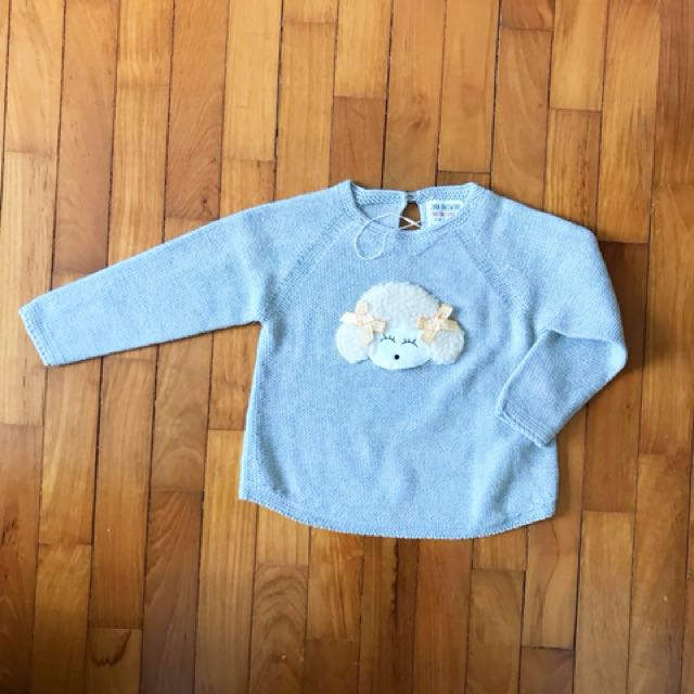 New Baby Girl Zara Sheep Sweater 12 -18 