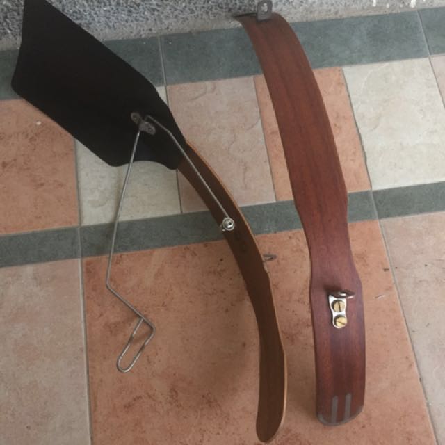 Nisnas Wooden Fenders for Brompton with Titanium stays Sports Equipment Bicycles Parts Bicycles on Carousell
