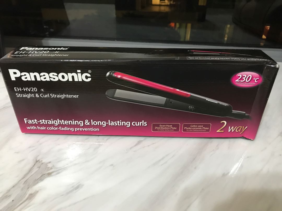 Panasonic Eh Hv20 Straight And Curl Straightener Health Beauty