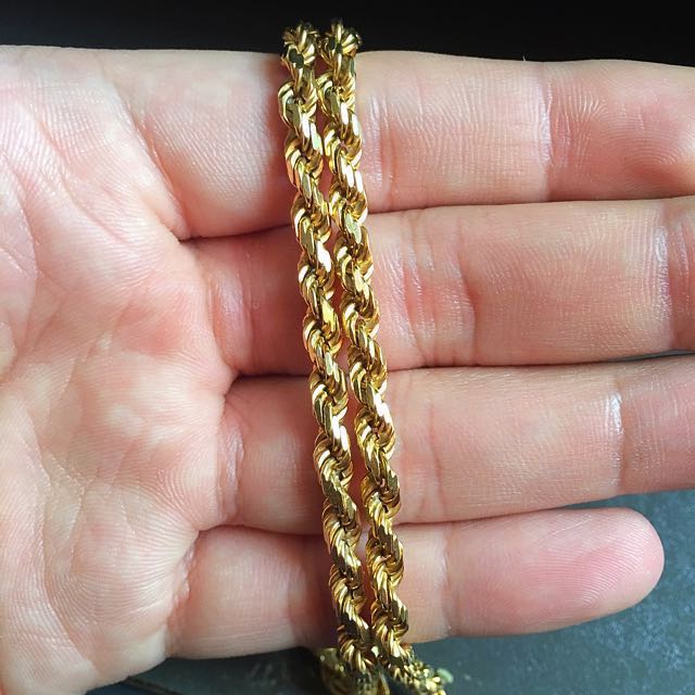 Pohheng 916 Gold Chain Rope Design 51 8grams Luxury Accessories On Carousell