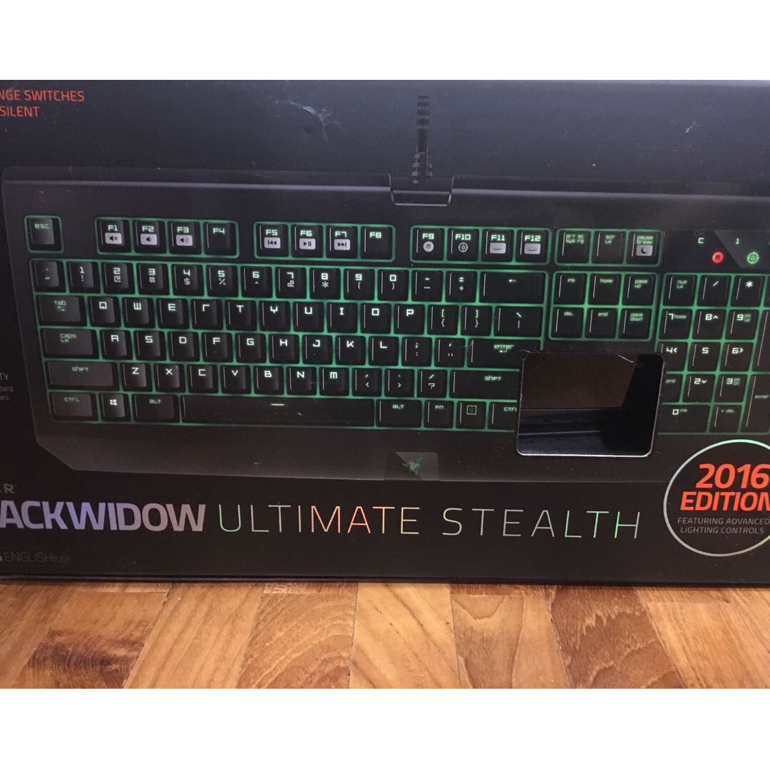 Razer Blackwidow Ultimate Stealth 2016 Edition Gaming Keyboard