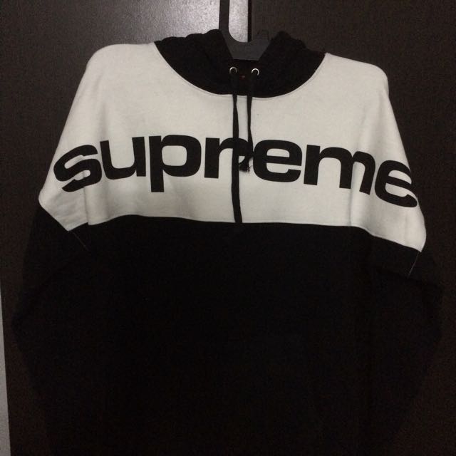 Supreme blocked hoodie on sale