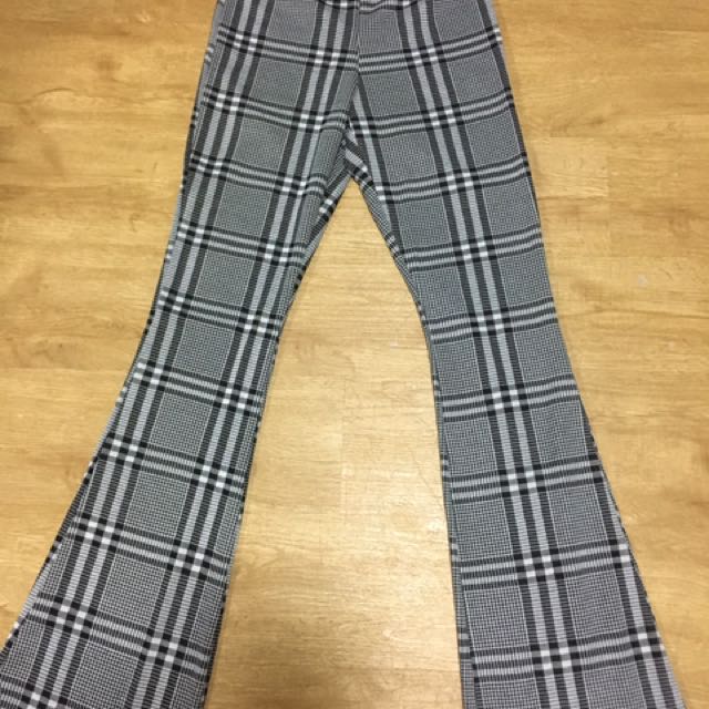 checkered bell bottoms