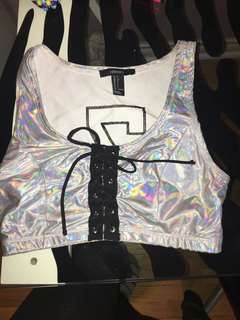 Forever 21 rave crop top