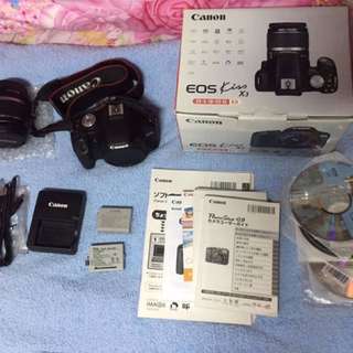 Canon EOS kiss x3(500D)complete accessories