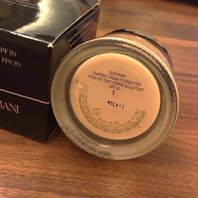 armani shaping cream foundation