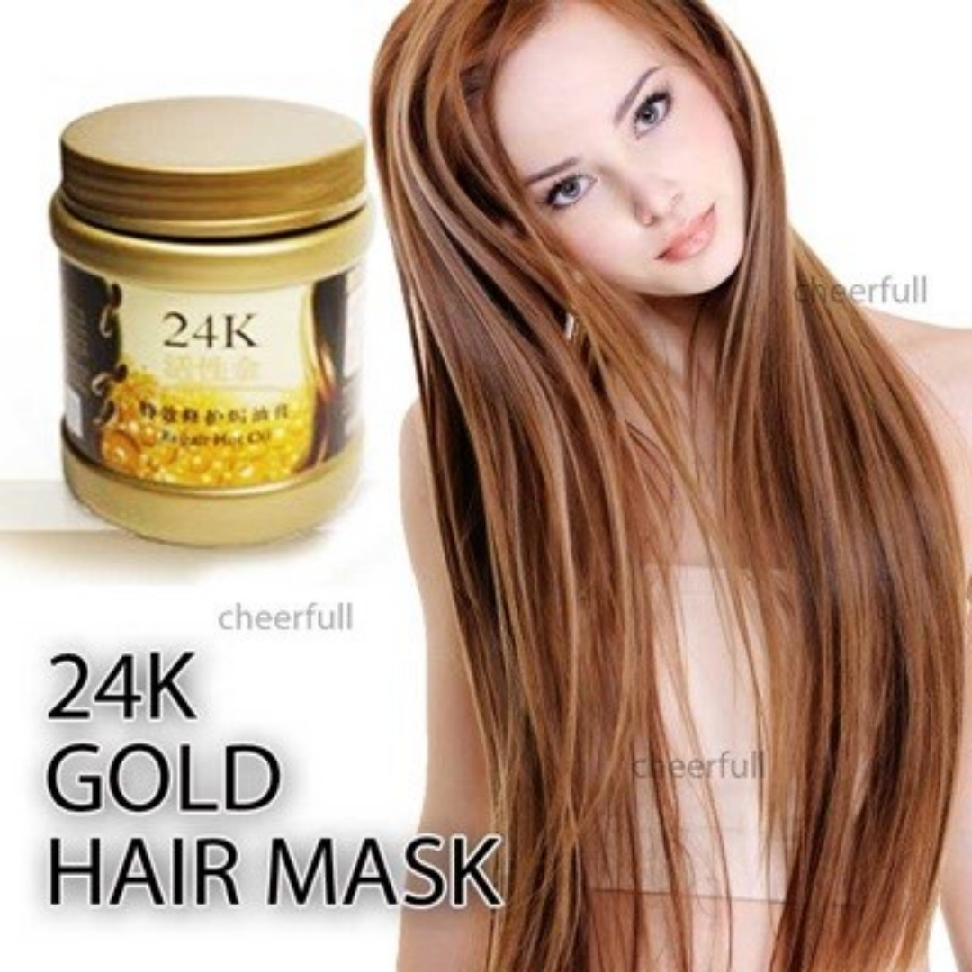 Active Gold Hair Mask 24K MASKER RAMBUT Kesehatan Kecantikan