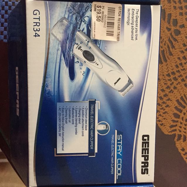 Geepas travelling electric hair clipper clearance