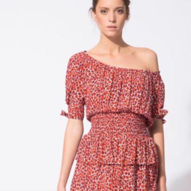 maje off shoulder dress