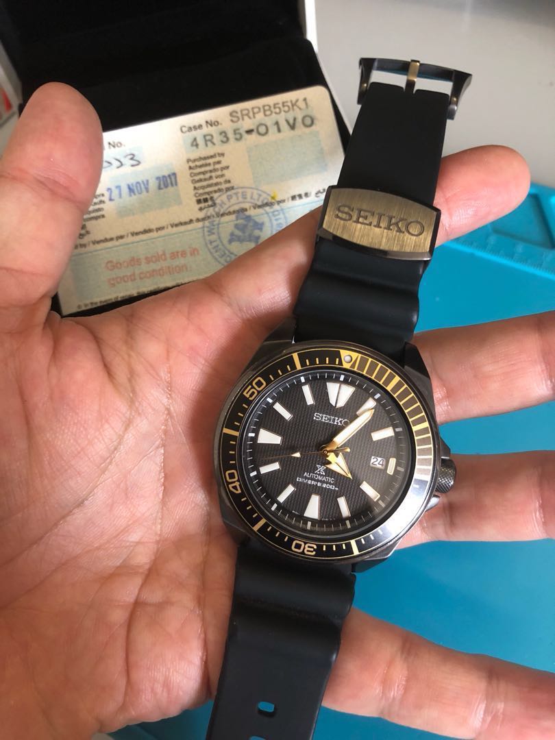 Pending )LNIB cheapest Seiko samurai SRPB55k1, Luxury, Watches on Carousell