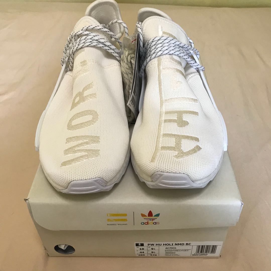 Pharrell Williams Human Race NMD Blank Canvas Hot Size US 10 Men s Fashion Footwear Sneakers on Carousell