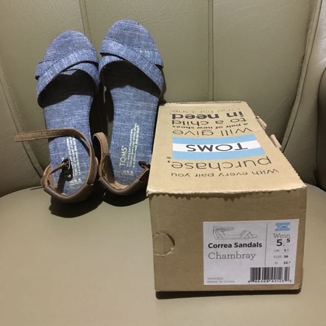 Toms Correa Sandals Size 5.5