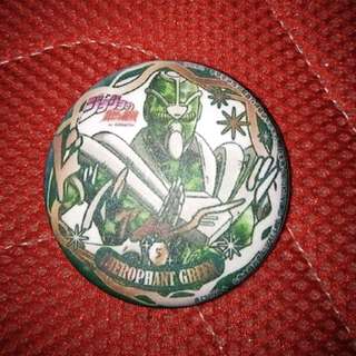 jojos bizarre adventure hierophant green badge